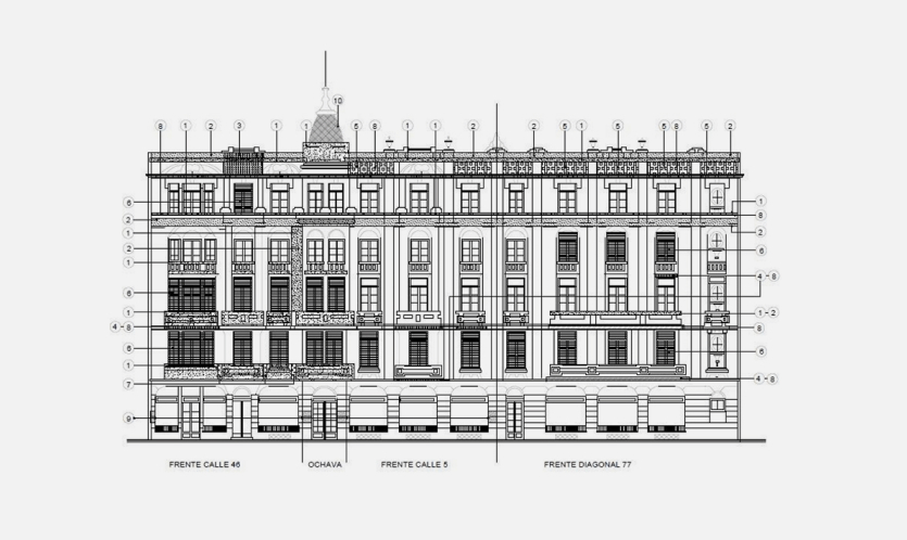 Casa Rocca's Facade